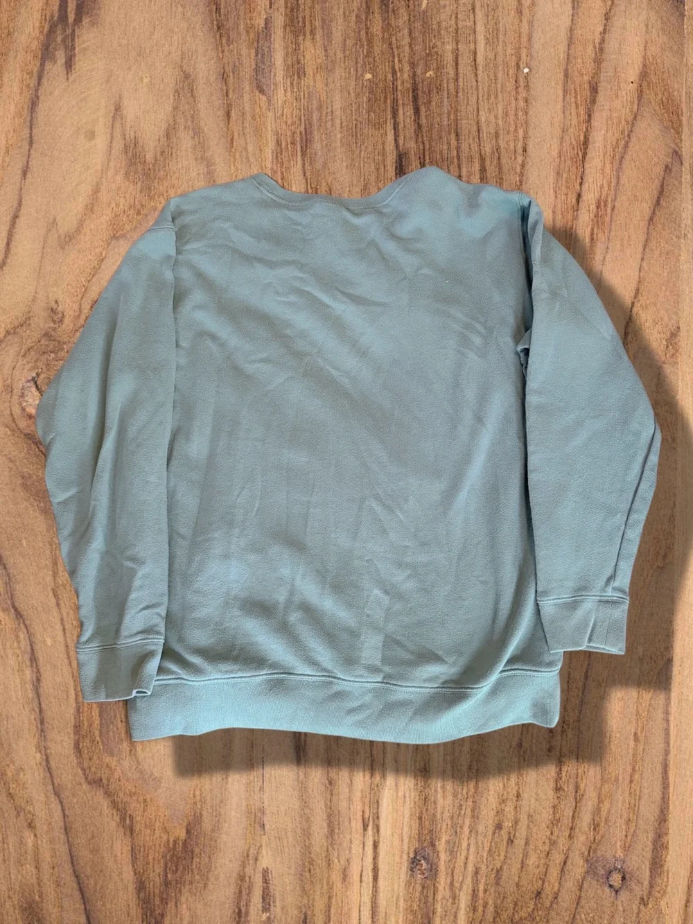 PINK Victoria's Secret Sage Green Crewneck Sweatshirt with Black Logo - Picture 2 of 2